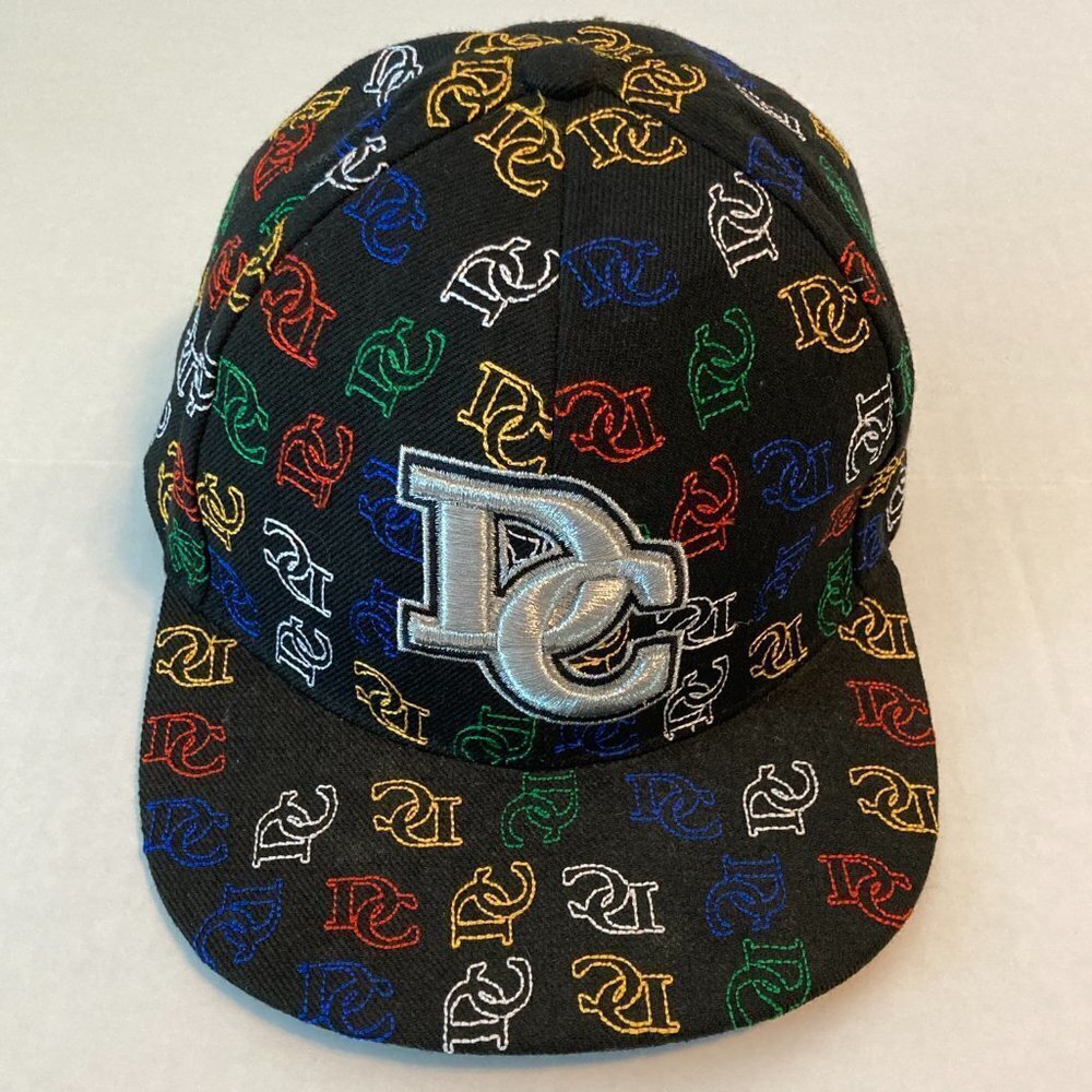 DC City Hunter Fitted Baseball Cap Washington DC Black Multi Color Size M